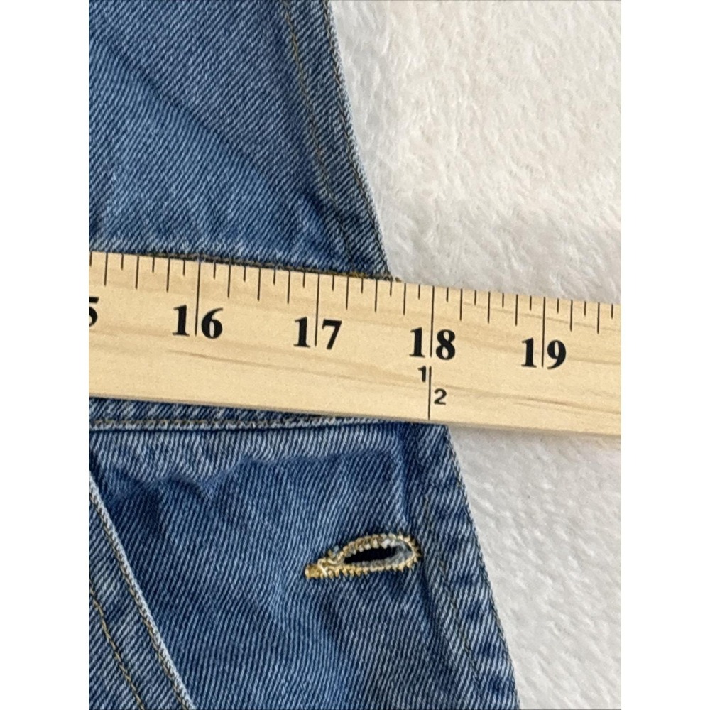 Vintage Rue Twenty One Denim Overalls Wide Leg Bib Jeans Womens L - Picture 7 of 10